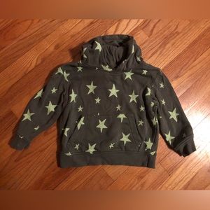 H&M star hooded sweatshirt 3/4T
